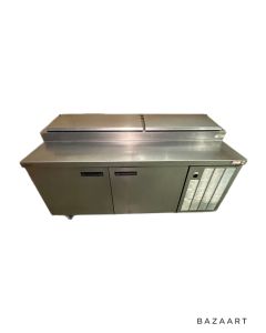 Chrisco - Delfield 72" Pizza Prep Table w/ Refrigerated Base