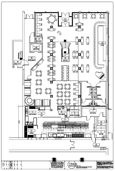 commercial restaurant design blueprint