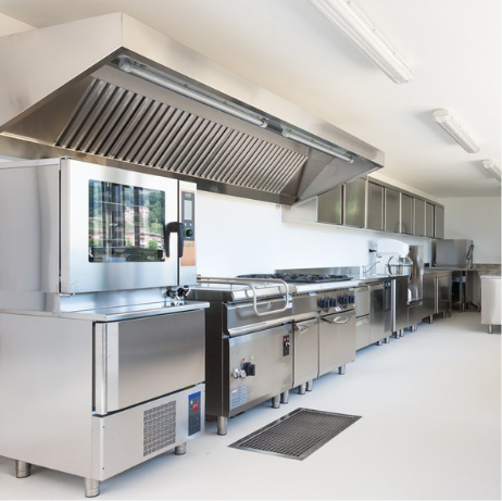 stainless steel commercial kitchen